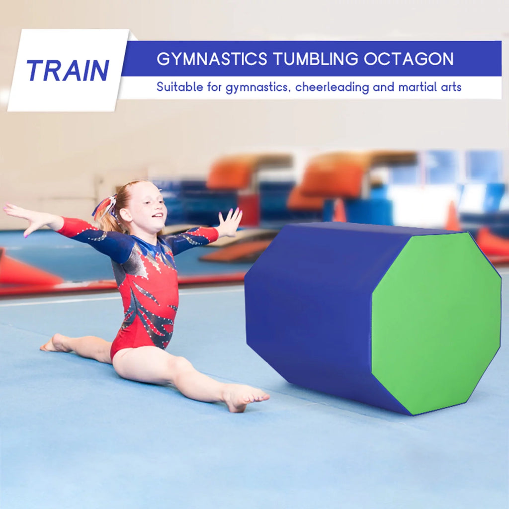 25x 26 inch Octagon Tumbling Mat Blue S8414