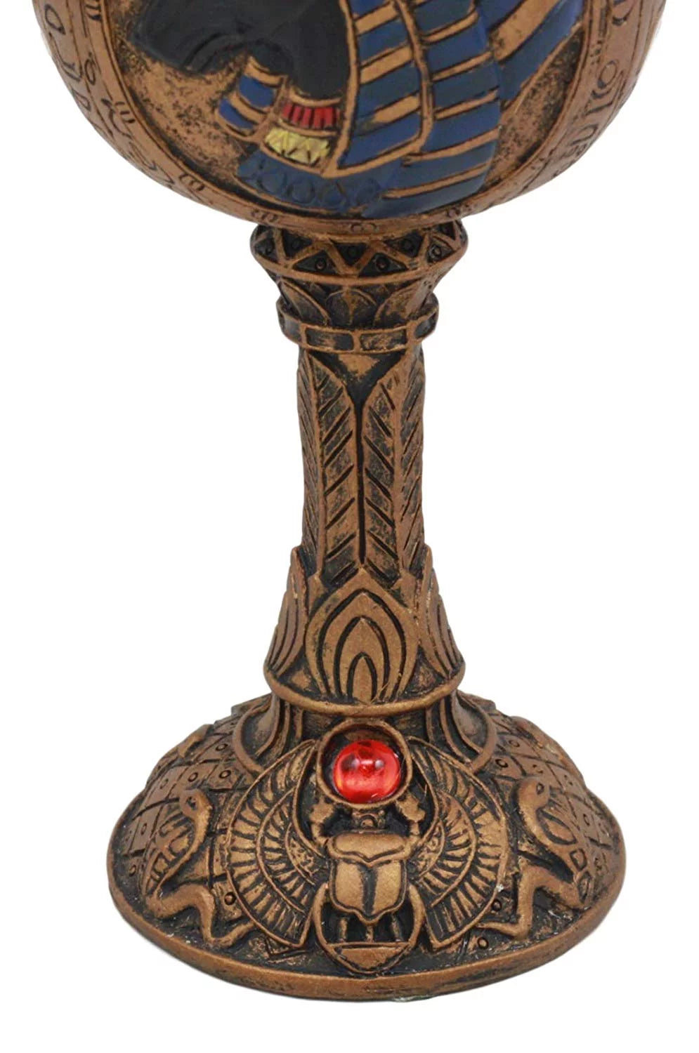 Golden Hieroglyphic Design 6oz Wine Goblet R968