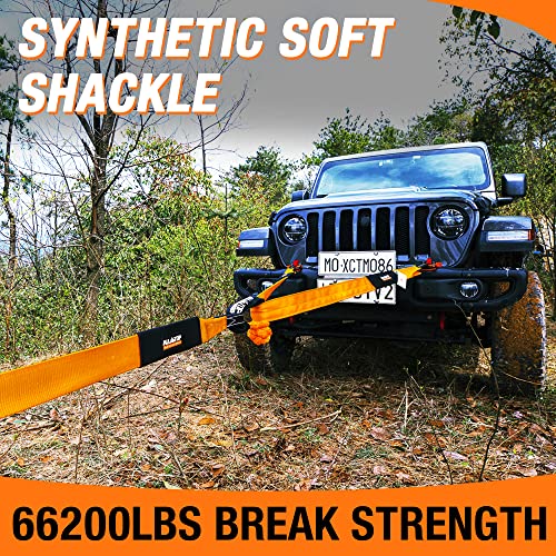Synthetic Soft Shackle Rope 3/4in x 24in 2 PCS F85398