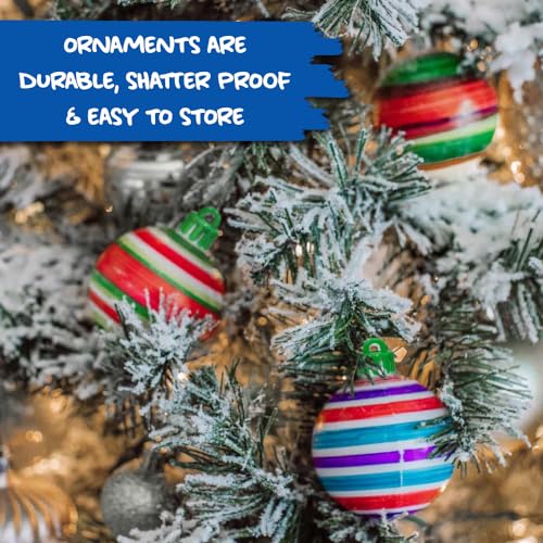 Christmas Tree DIY Ornament Decorating Kit with 8 Colorful Markers C532593