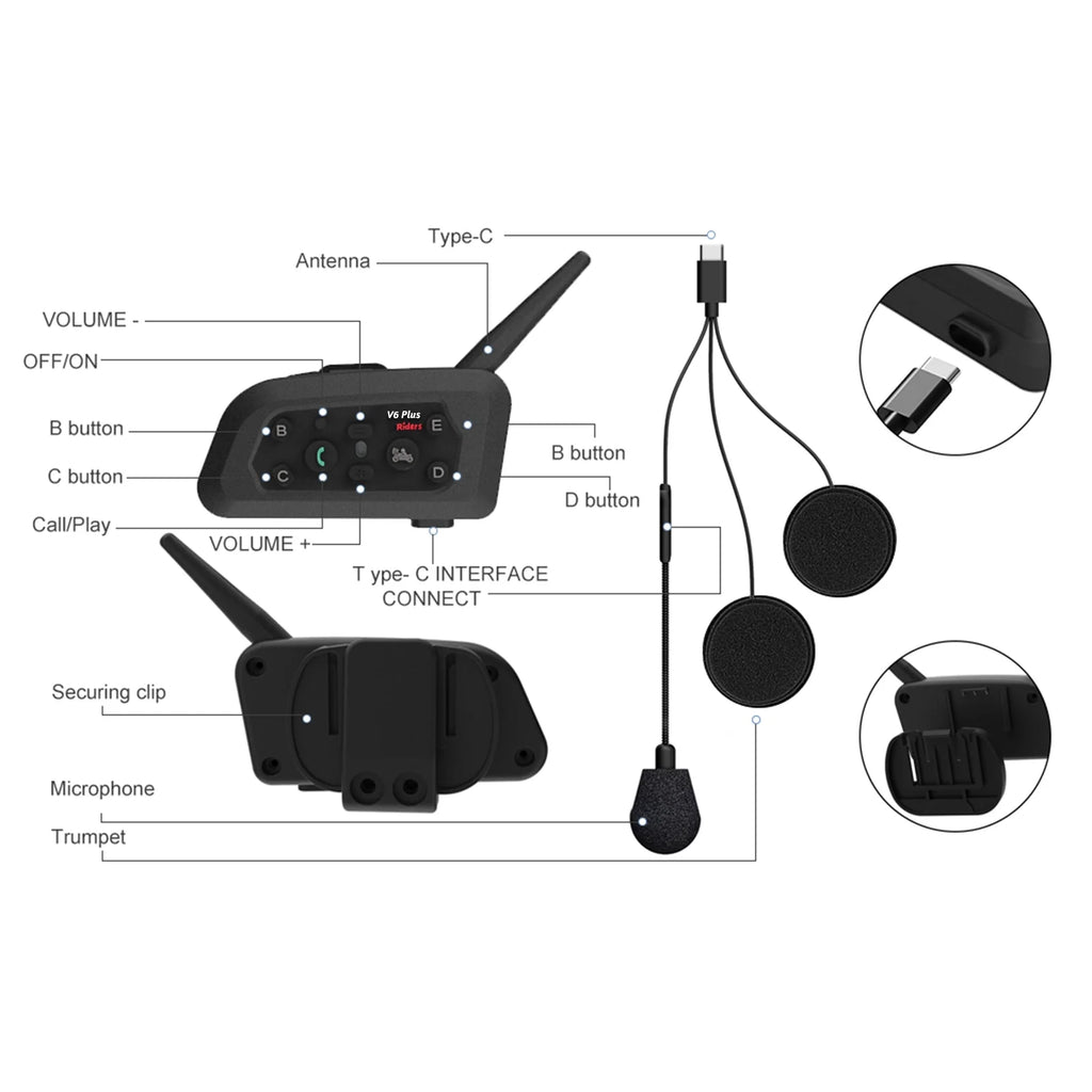 Helmet Headset Intercom K86618