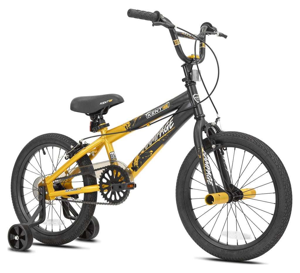 18 in. White and Black Bike B393