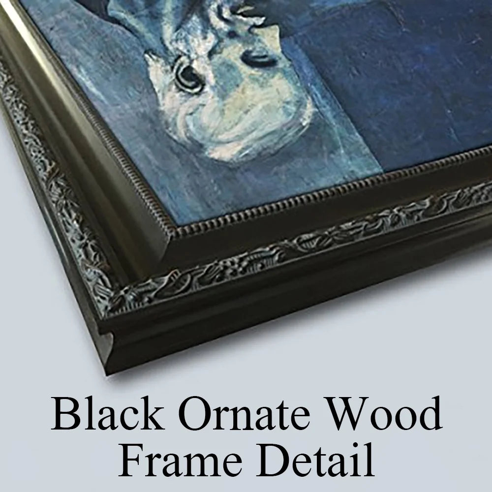 Black Ornate Framed Art Print W136
