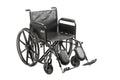 Heavy Duty Wheelchair with Detachable Full Arms and Elevating Leg Rests Z59728