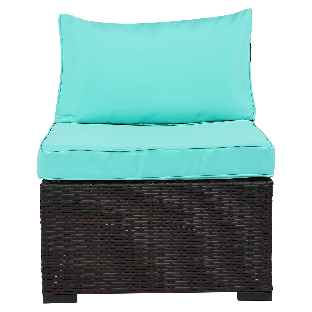7 Pieces Wicker PE Rattan Sectional Sofa B413158