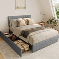 Queen Bed Frame with 4 Storage Drawers T76340