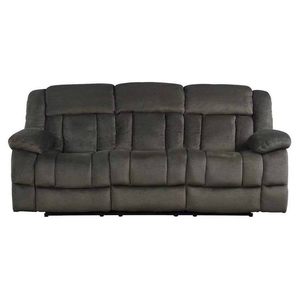 90" Microfiber Double Reclining Sofa F112