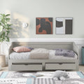 Wooden Daybed with Trundle and Two Storage Drawers P585089