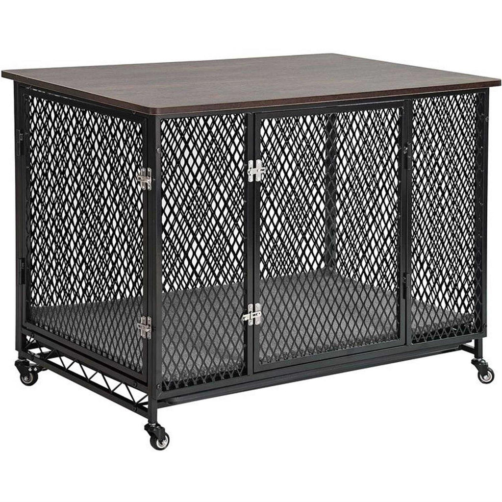 Dog Crate Furniture Side End Table with Tray U674100