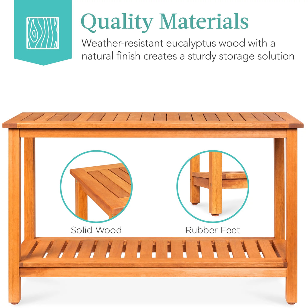 48in 2-Shelf Wooden Console Table C21062