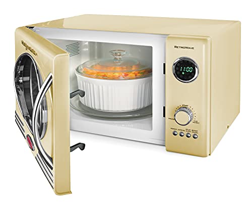 0.9 cu.ft 800-Watt Yellow Countertop Microwave Oven S781