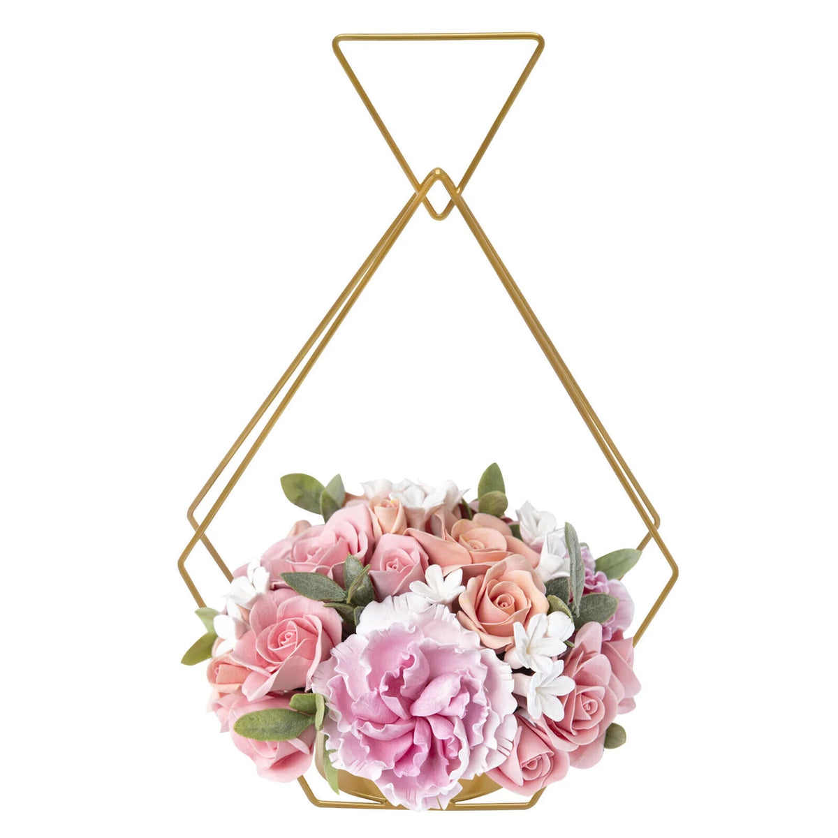 10pcs Gold Metal Flower Vases S24210