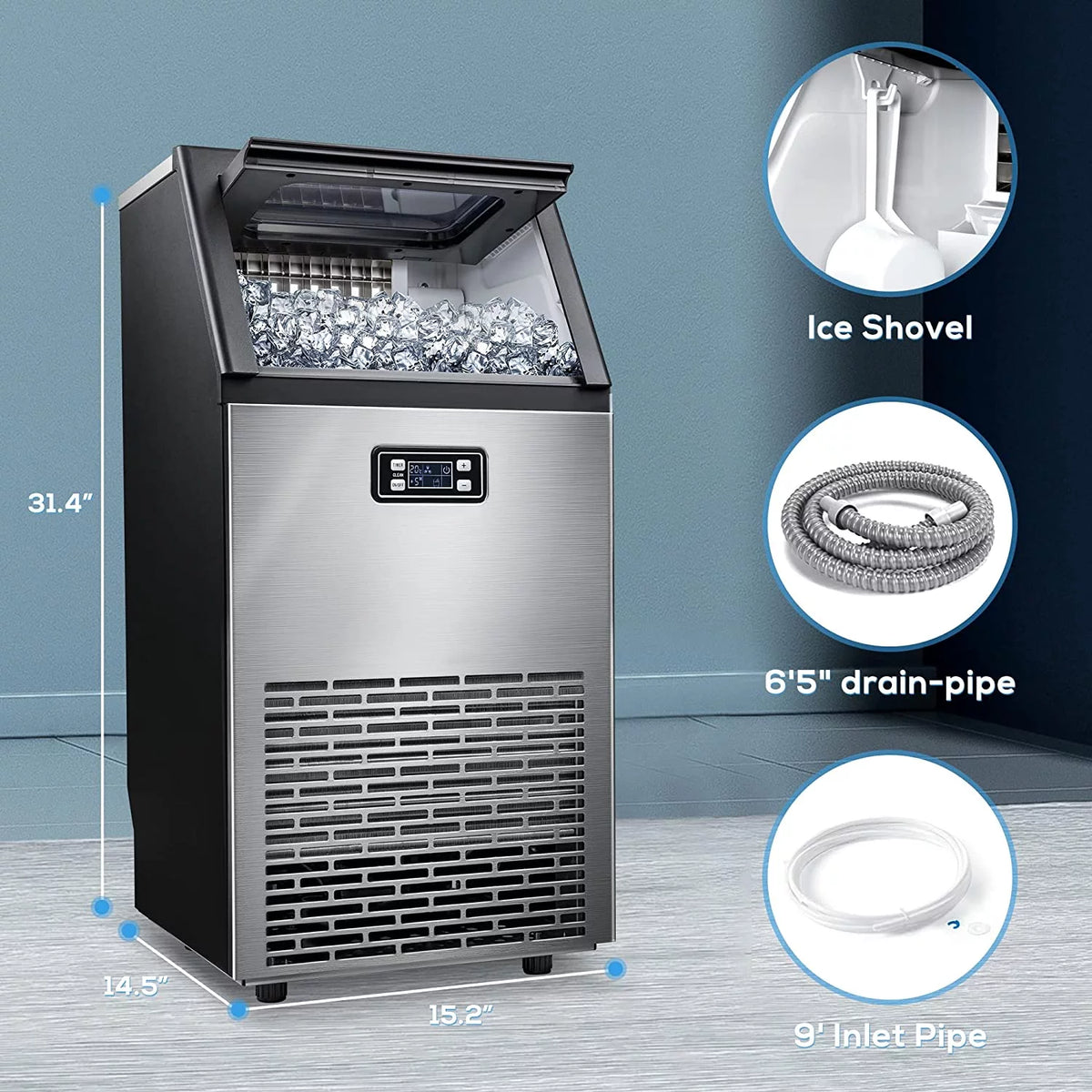 Commercial Stainless Steel Ice Maker S1155