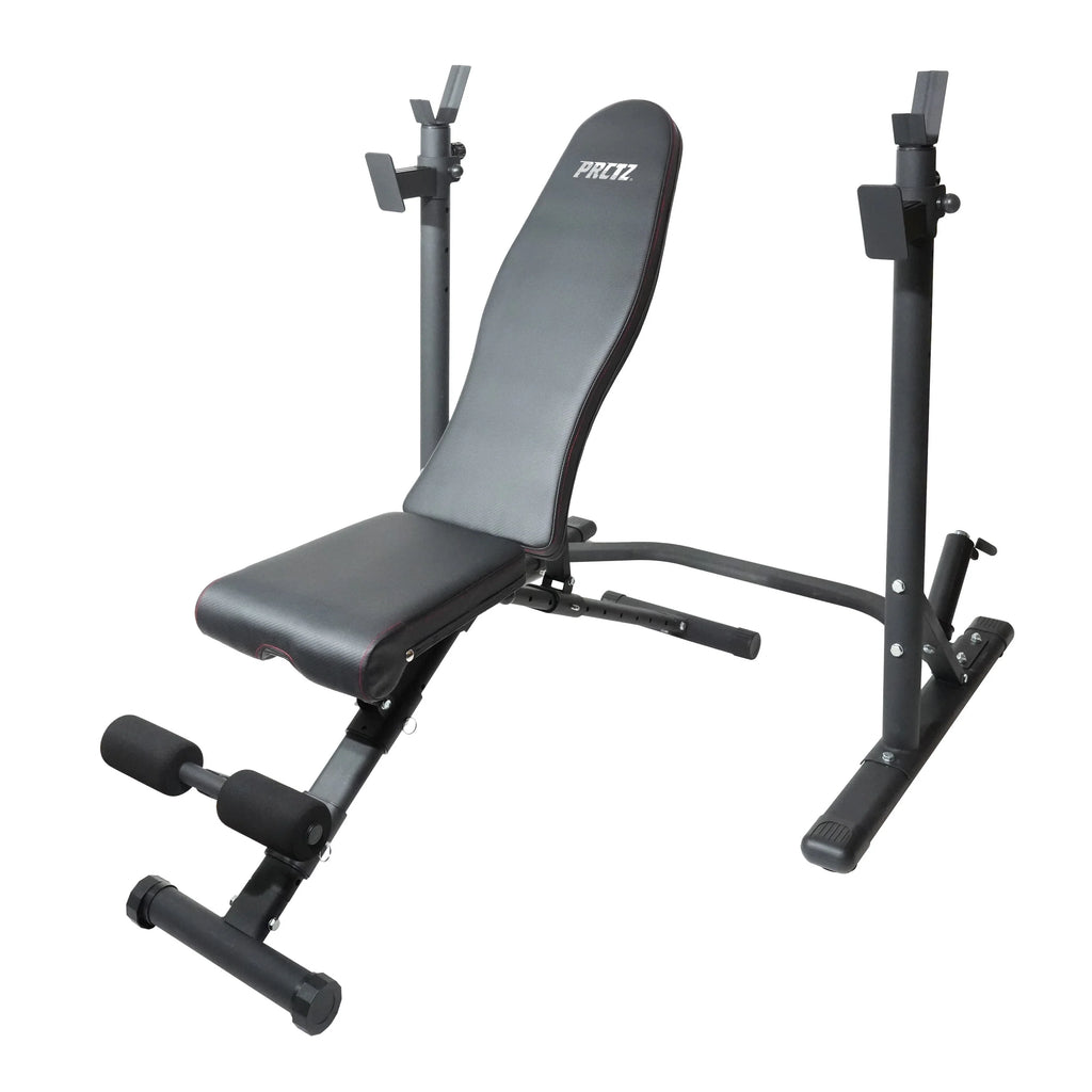 Two-Piece Olympic Weight Bench with Squat Rack T601