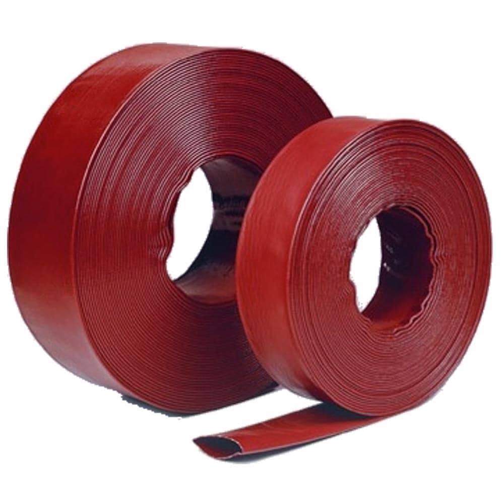 1.5 inch x 300' Red Lay Flat Discharge and Backwash Hose Z499
