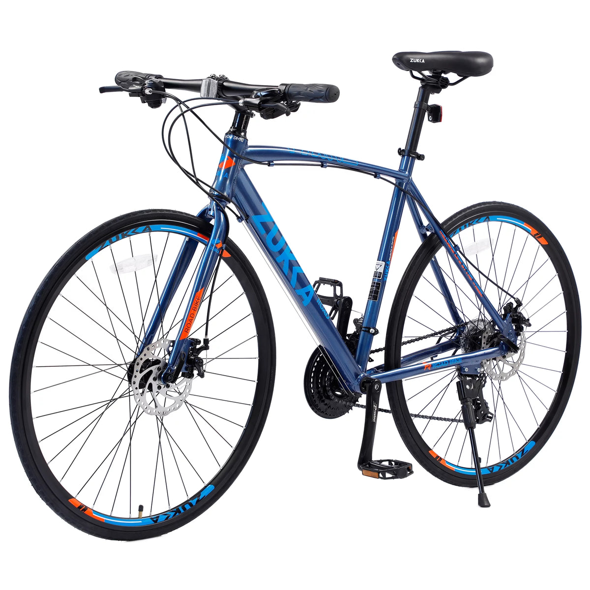28 Hybrid Bike 24-Speed Blue L9378