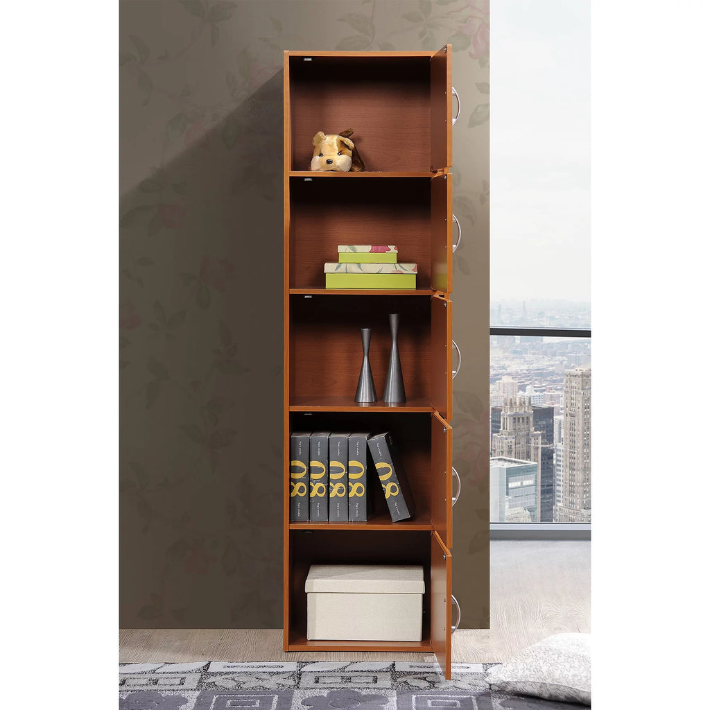 5-Shelf 5-Door Bookcase N7499