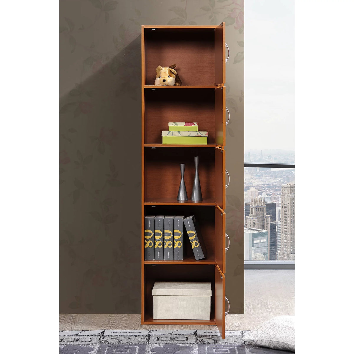5-Shelf 5-Door Bookcase N7499