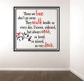 Memorial Quote Decal 20x20 Inches Z669308