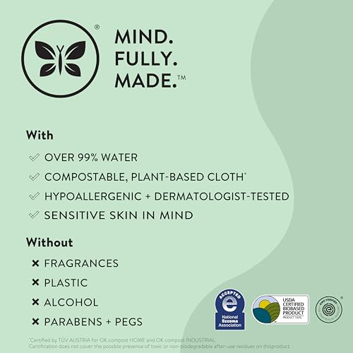 Unscented 99% Water Compostable Plant-Based Baby Wipes 720 Count C87531