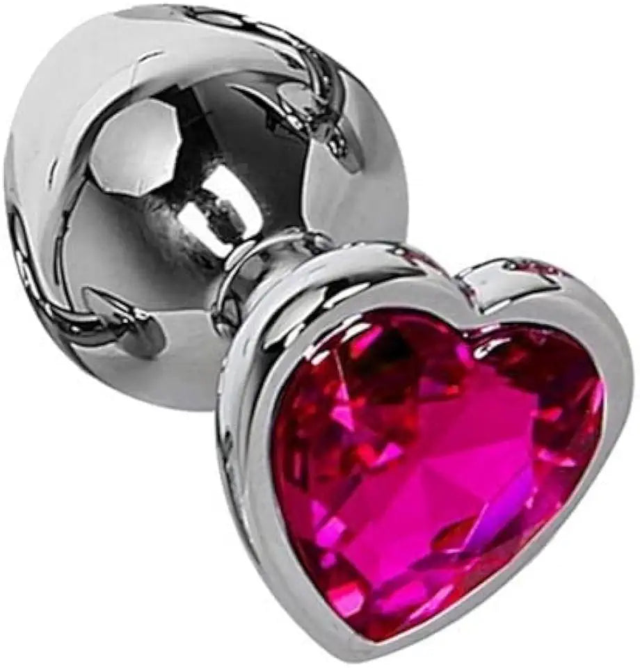Heart Stainless Steel Crystal Anal Plug T14275