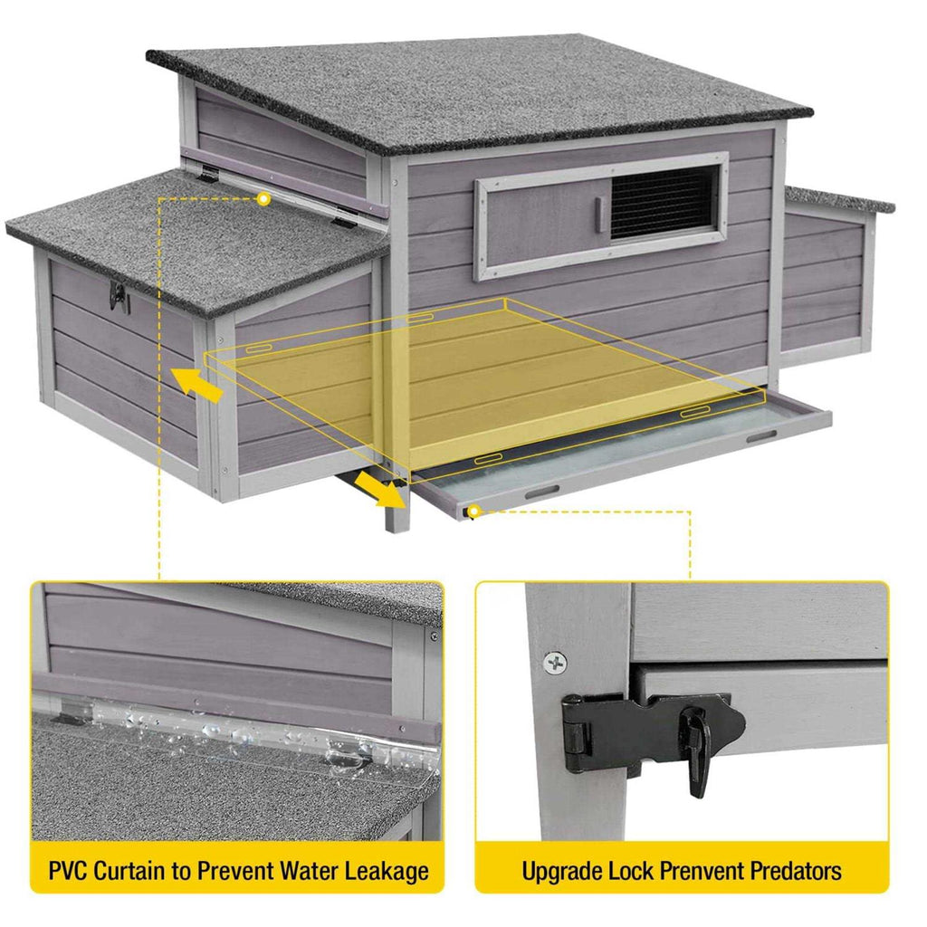 Chicken Coop with 2 Nesting Boxes O16125