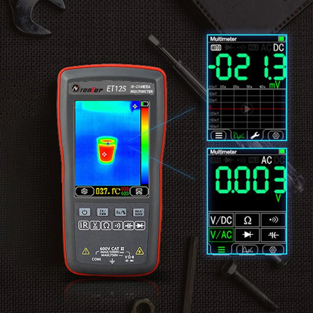 Multimeter with Thermal Imager, 2.8inch Color Display, 6000 Counts G110899