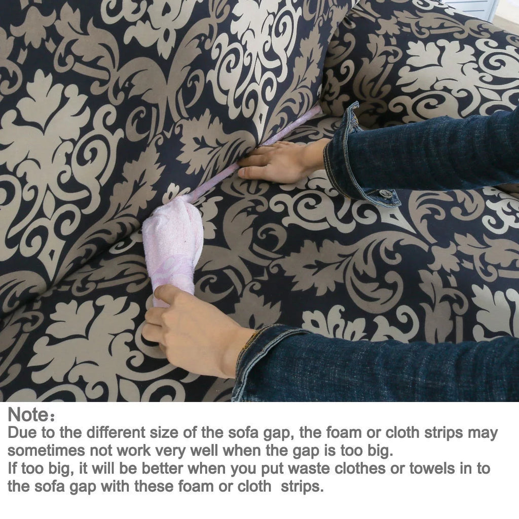 Black Green Floral 2 Seater Sofa Cover F707