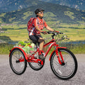 24/26/27.5 Inch 7 Speed Three Wheel Bike with Cargo Basket J409985