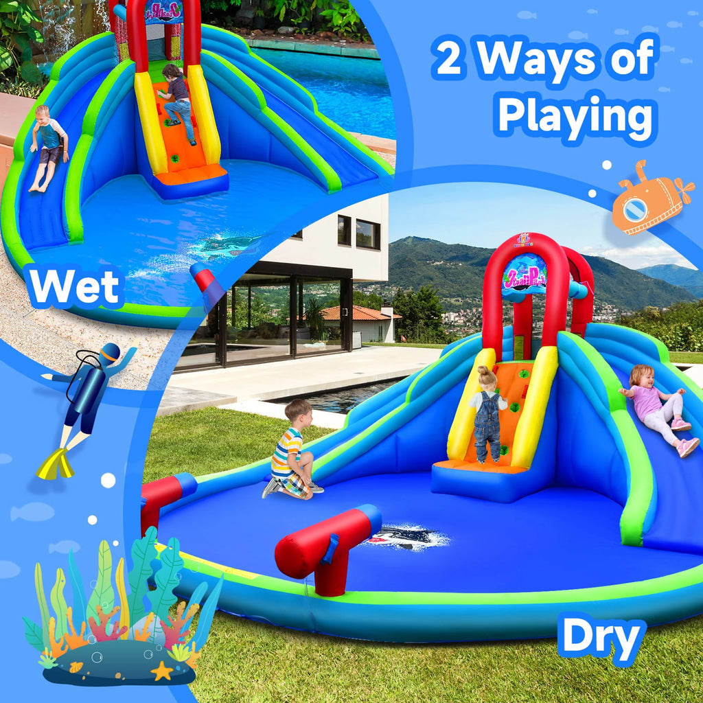 Inflatable Wet & Dry Bounce House with Blower E27675