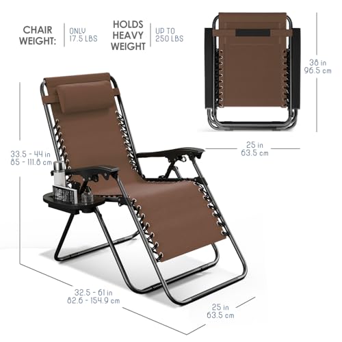 Zero Gravity Chairs Set of 2 Grey J235981