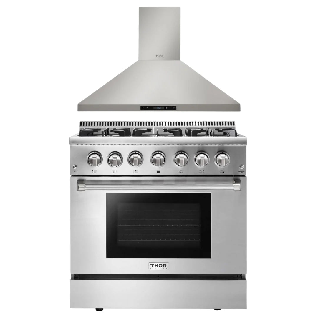 36 Dual Fuel Range & Range Hood M841