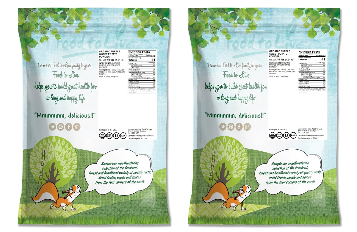 Organic Purple Sweet Potato Powder, 20 Pounds X97411