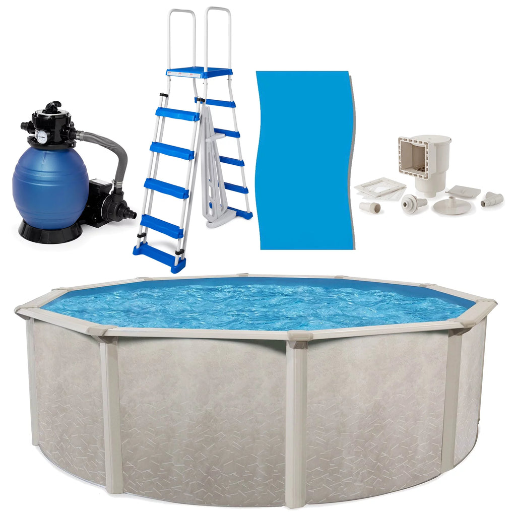 18'x52 Above Ground Pool with Filter, Ladder, Liner, Skimmer D6148