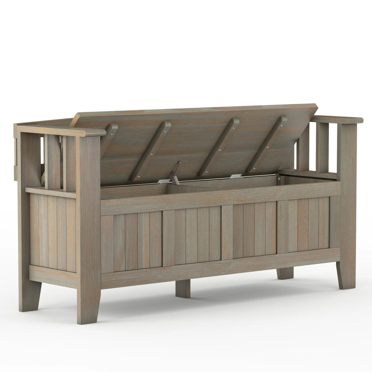 Solid Wood 48 inch Wide Storage Bench X660