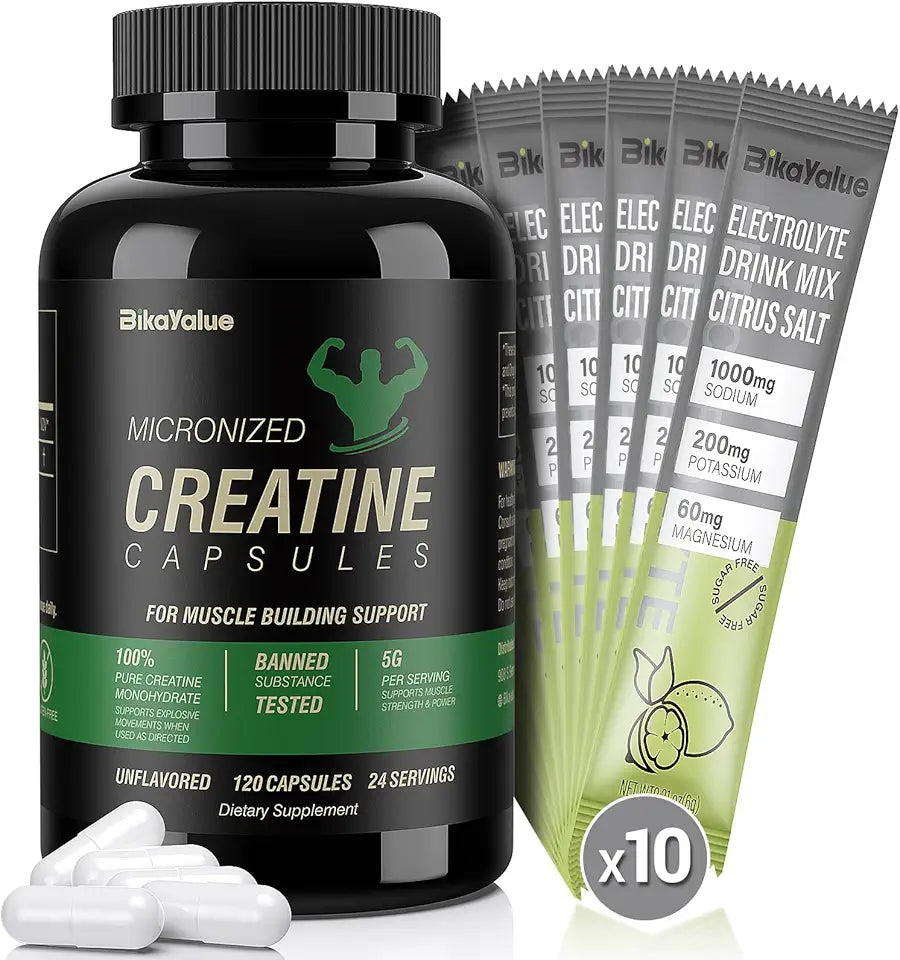 Creatine Capsules and Electrolyte Supplement B992431