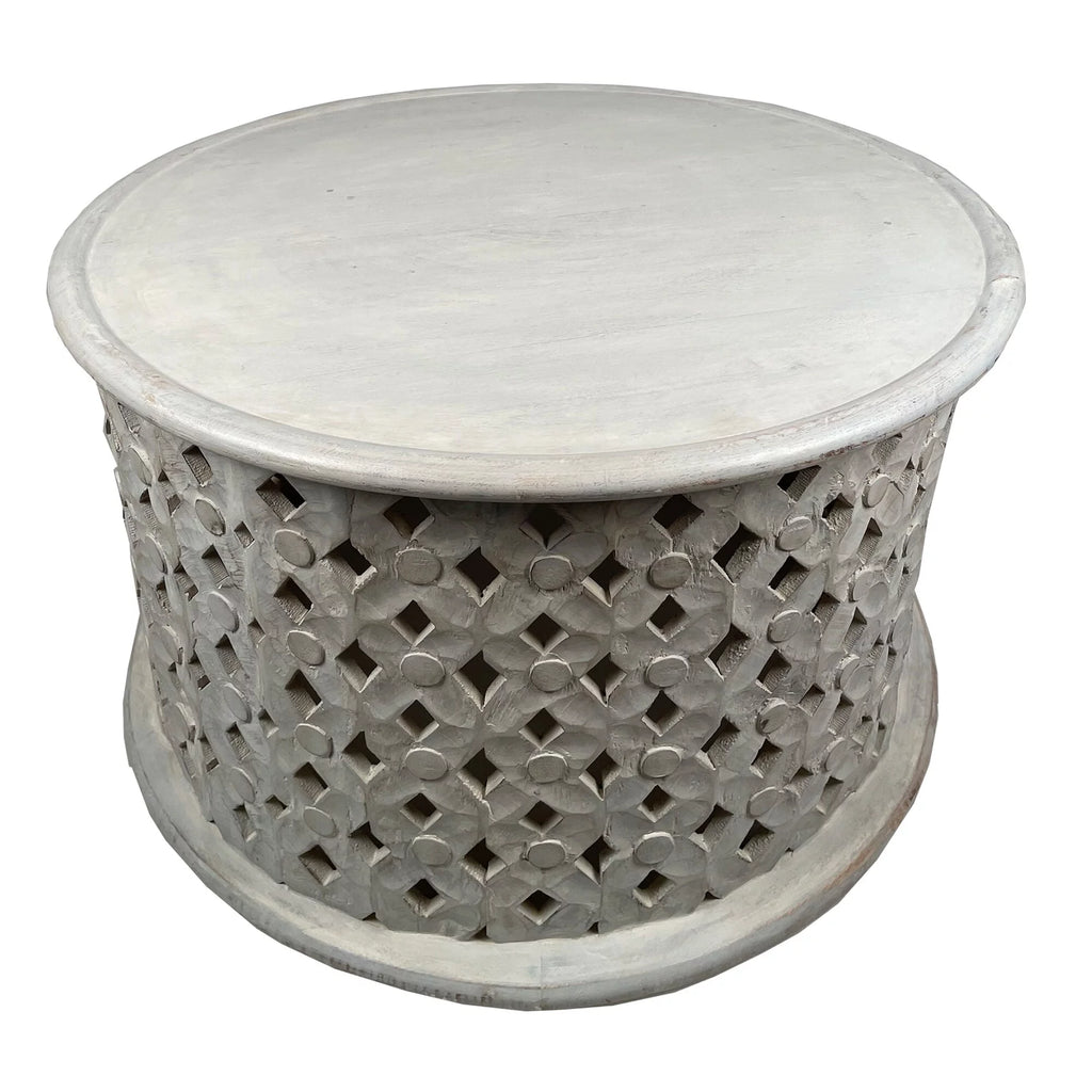 28 Inch Round Mango Wood Coffee Table W165659