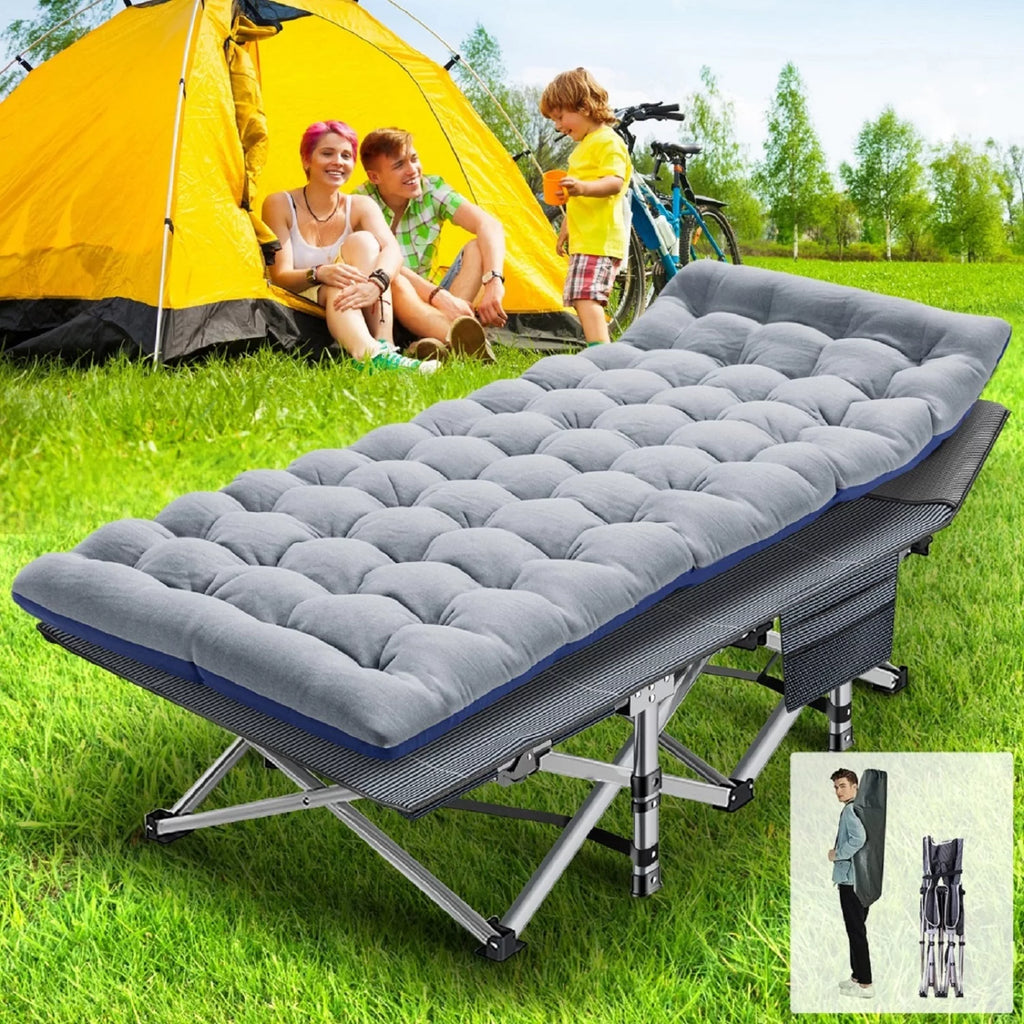 Folding Camping Cot Bed with Carry Bag L68303