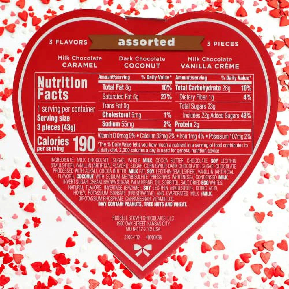 Heart Shaped Chocolate Gift Boxes Set Of 4 E32783