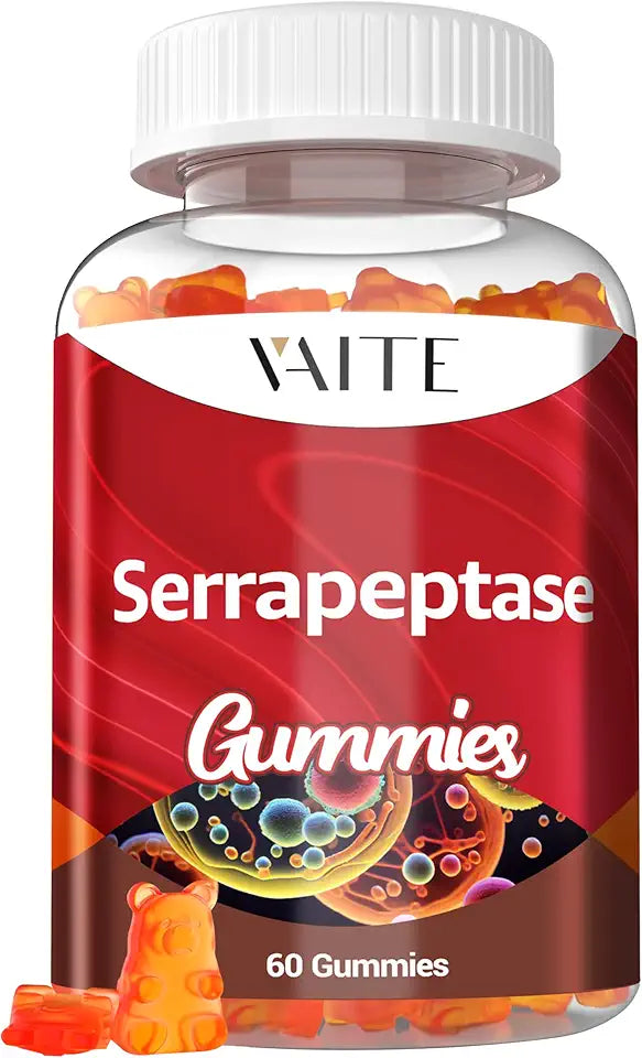 Serrapeptase Supplement 120,000 SPU 60 Gummies W123