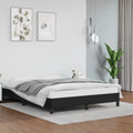 Black Faux Leather Full Bed Frame Z4129