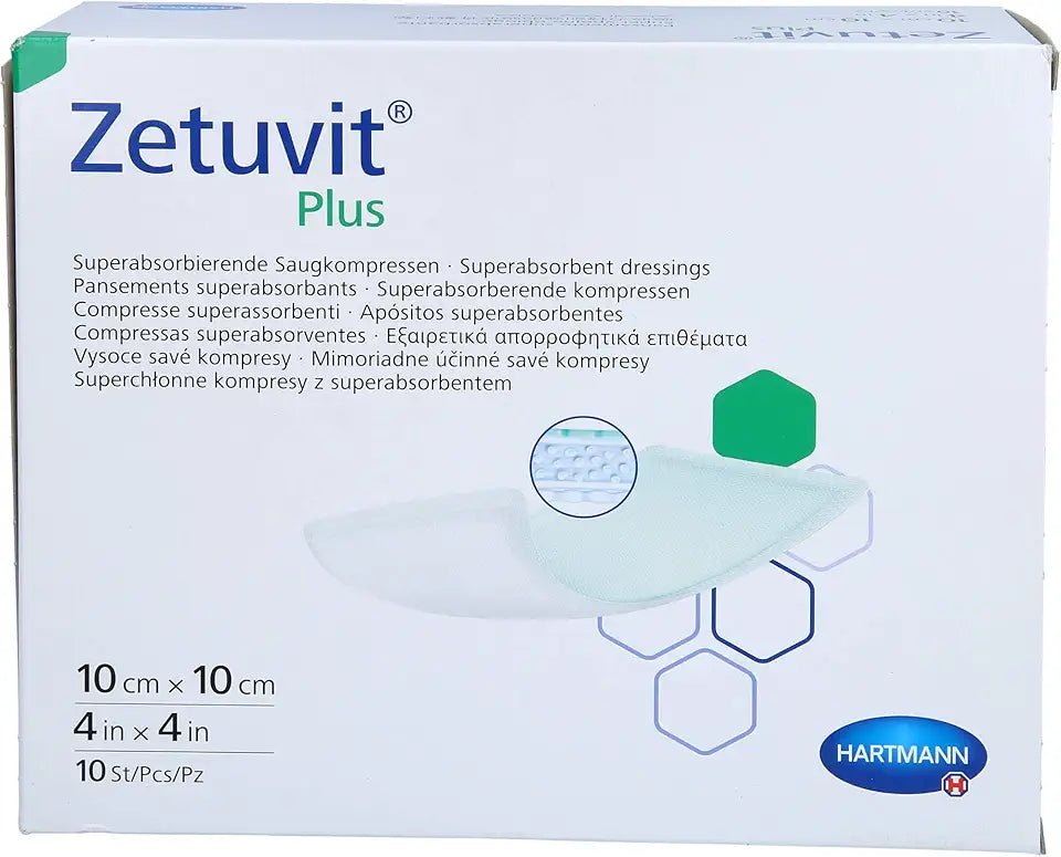 Sterile Absorbent Compresses 10 x 10 cm Pack of 10 F660642