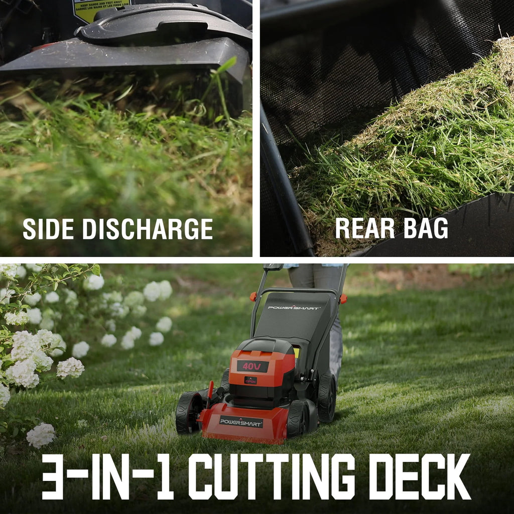 40V 17-inch Cordless Brushless Electric Push Lawn Mower O527840