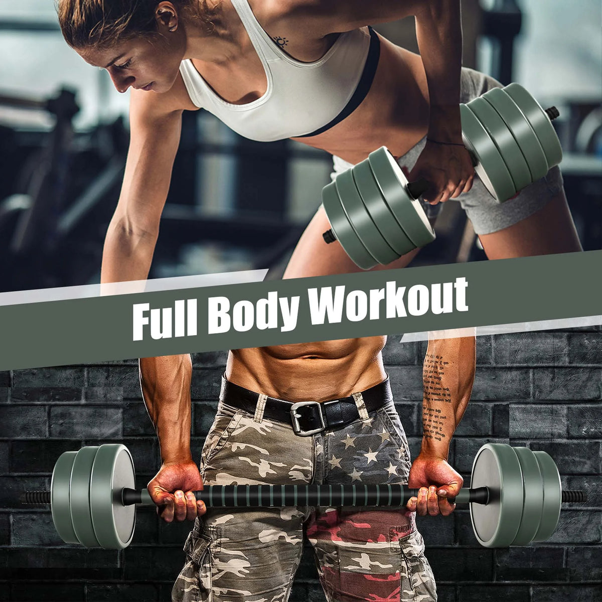 4 in 1 Adjustable 47lbs Dumbbell Set L3889