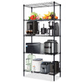 5-Shelf Metal Storage Rack, 24"x 60"x 13" Wire Shelving Unit, Black L584838