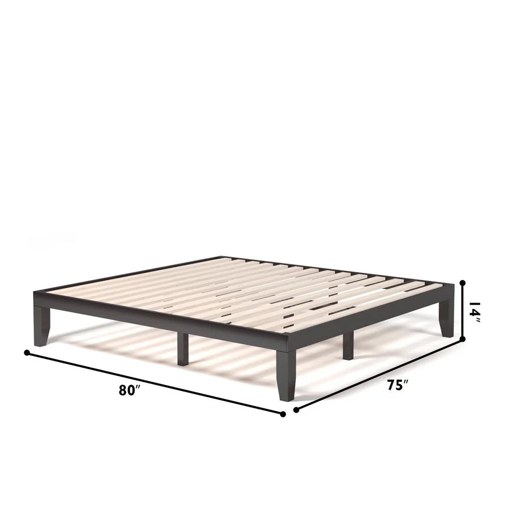 King Size 14'' Wooden Bed Frame Y8125