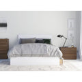 3 Piece Full Size Walnut and White Bedroom Set P518