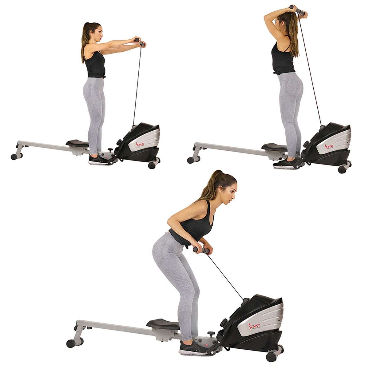 Magnetic Rowing Machine with LCD Monitor X888