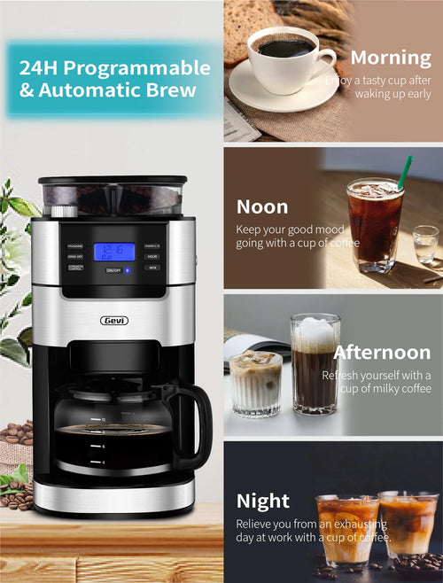 10-Cup Programmable Grind and Brew Coffee Maker P53307