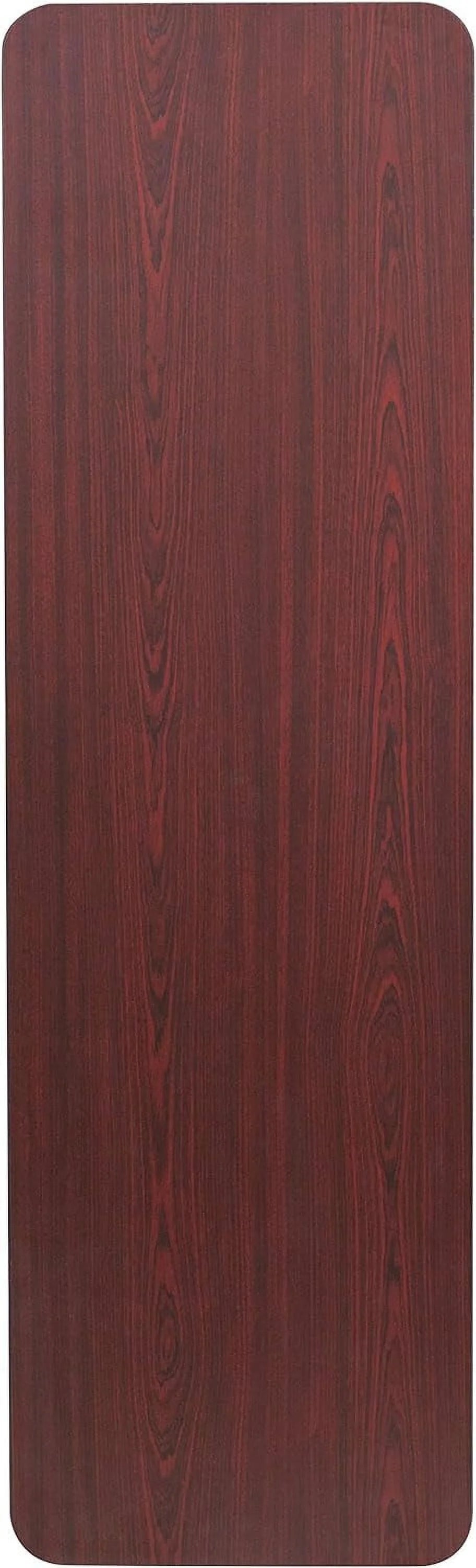 Mahogany Melamine Laminate Folding Training Table D380